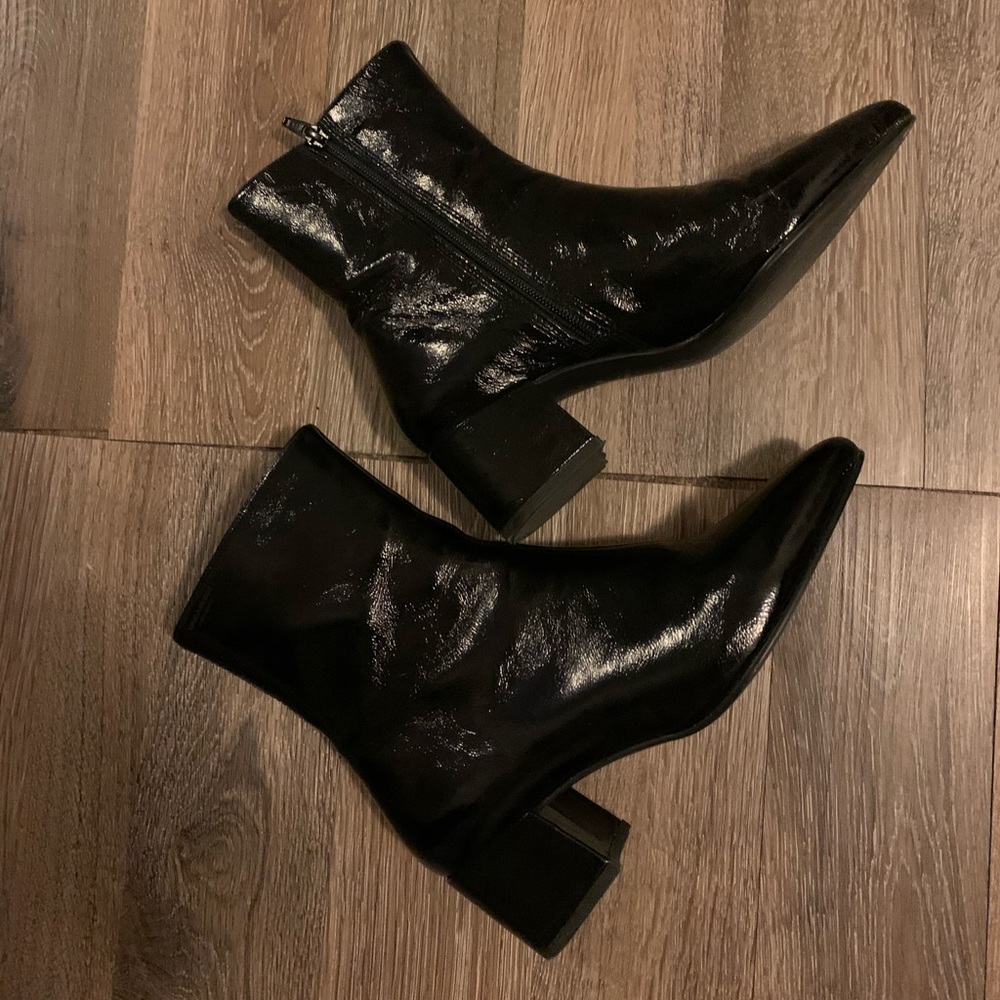 Vagabond Mya Patent Leather Booties